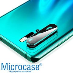 Microcase Samsung Galaxy Note 10 Kamera Camı Lens Koruyucu Glass Metal Çerçeveli - Siyah