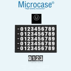 Microcase Açma Kapama Özellikli Park Numaratör Ön Panel Numaralık - AL2484