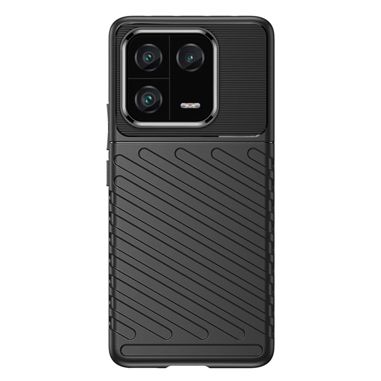 Microcase Xiaomi 13 Pro Global Thunder Serisi Darbeye Dayanıklı Silikon Kılıf - Siyah AL3421