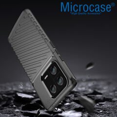 Microcase Xiaomi 13 Pro Global Thunder Serisi Darbeye Dayanıklı Silikon Kılıf - Siyah AL3421
