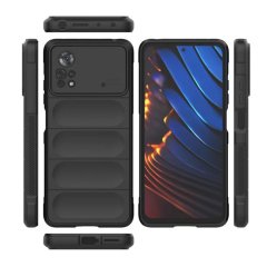 Microcase Xiaomi Poco X4 Pro 5G Miami Serisi Darbeye Dayanıklı Silikon Kılıf - Lacivert