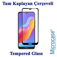 Huawei Y6 2019 - Honor 8A Premium Silikon Kılıf + Tam Kaplar Cam