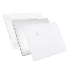 Microcase MacBook Pro 16 16.2 inch M1 MAX 2021 A2485 Shell Rubber Kapak Kılıf - Şeffaf
