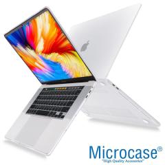 Microcase MacBook Pro 16 16.2 inch M1 MAX 2021 A2485 Shell Rubber Kapak Kılıf - Şeffaf