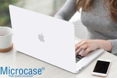 Microcase MacBook Pro 16 16.2 inch M1 MAX 2021 A2485 Shell Rubber Kapak Kılıf - Şeffaf