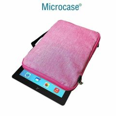 Microcase Vorcom Ultrapad 10.36 inch Tablet Uyumlu Tablet Çanta+Türkçe Bluetooth Klavye +Mouse+ Standı - Pembe AL8127