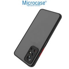 Microcase Xiaomi Redmi Note 11S London Serisi Darbeye Dayanıklı Kılıf Siyah - AL3415