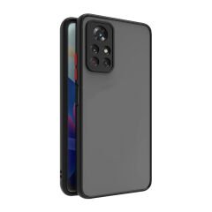 Microcase Xiaomi Redmi Note 11S London Serisi Darbeye Dayanıklı Kılıf Siyah - AL3415
