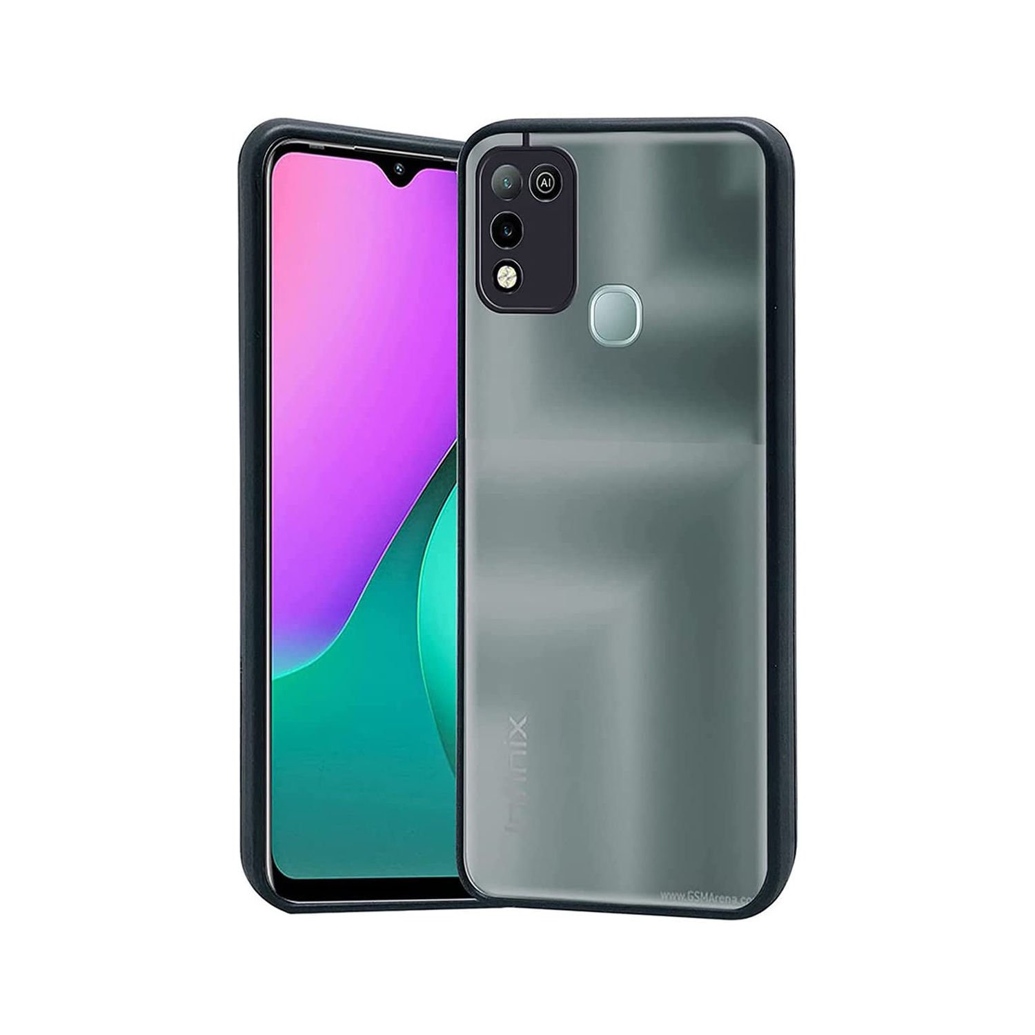 Microcase İnfinix Hot 11 Play - Hot 10 Play London Serisi Darbeye Dayanıklı Kılıf Siyah - AL3415