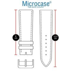 Microcase Huawei Watch GT 4 46mm ile Uyumlu  22mm Universal Deri Kordon Kayış-KY98 Beyaz
