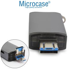 Microcase USB 3.0 Type C Micro USB Kart Okuyucu 3in1 USB OTG SD/TF - AL2853