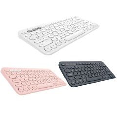 Microcase Tablet Telefon Bilgisayar için Yuvarlak Tuşlu Türkçe Q Bluetooth Kablosuz Klavye Android iOS Windows Uyumlu - AL3048