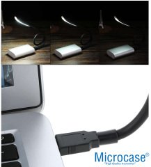 Microcase Dokunmatik Esnek USB PC Notebook Led Lamba Aydınlatma - AL2487 SİYAH