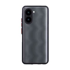 Microcase Vivo Y16 - Y02S London Serisi Darbeye Dayanıklı Kılıf Siyah - AL3415