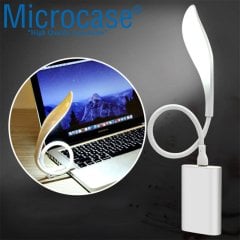 Microcase Dokunmatik Esnek USB PC Notebook Led Lamba Aydınlatma - AL2487 BEYAZ