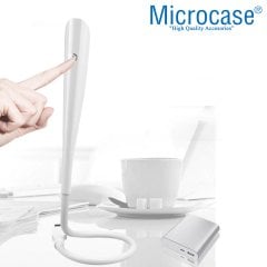 Microcase Dokunmatik Esnek USB PC Notebook Led Lamba Aydınlatma - AL2487 BEYAZ