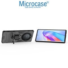 Microcase Honor X9A - X40 - Magic 5 Lite Batman Serisi Yüzük Standlı Armor Kılıf - Siyah AL3349