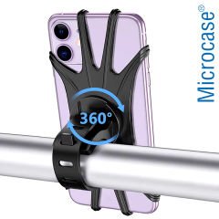 Microcase Universal Bisiklet Motosiklet Çocuk Arabası Silikon 360 Derece Telefon Tutucu - AL4682