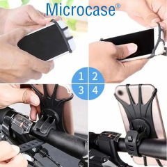 Microcase Universal Bisiklet Motosiklet Çocuk Arabası Silikon 360 Derece Telefon Tutucu - AL4682