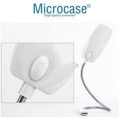 Microcase Esnek USB PC Notebook Led Lamba Aydınlatma - AL2486 BEYAZ RENK