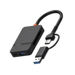 Microcase Type C USB 3.0 Çift Kart Okuyucu 8in1 USB OTG SD/TF - AL4587