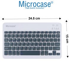 Microcase Tablet ve Telefonlar için Şarjlı Bluetooth Türkçe Q Klavye - AL2671