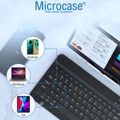Microcase Tablet ve Telefonlar için Şarjlı Bluetooth Türkçe Q Klavye - AL2671