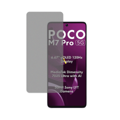Microcase Xiaomi Redmi Poco M7 Pro 5G Tam Kaplayan Çerçeveli Mat Cam Koruma - AL3124