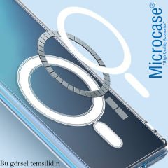 Microcase Samsung Galaxy S22 Magsafe Manyetik Darbeye Dayanıklı Yarı Esnek Plastik TPU Kılıf - AL3027 Mavi