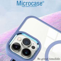 Microcase Samsung Galaxy S22 Magsafe Manyetik Darbeye Dayanıklı Yarı Esnek Plastik TPU Kılıf - AL3027 Mavi