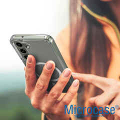 Microcase Samsung Galaxy S25 Plus için Magsafe Manyetik Darbeye Dayanıklı Yarı Esnek Plastik TPU  Kılıf - AL8115