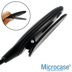 Microcase Mandallı Kitap Okuma Led Lamba Esnek Aydınlatma - AL2498 SİYAH
