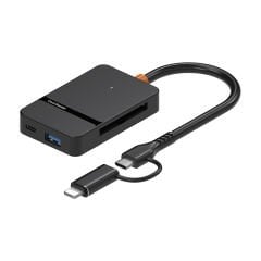 Microcase Type C Lightning USB 3.0 Çift Kart Okuyucu 8in1 USB OTG SD/TF - AL4586