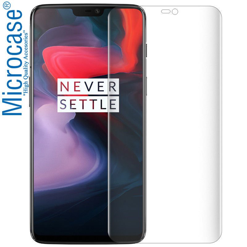 Microcase OnePlus 6 Full Ön Kaplama TPU Soft Koruma Filmi