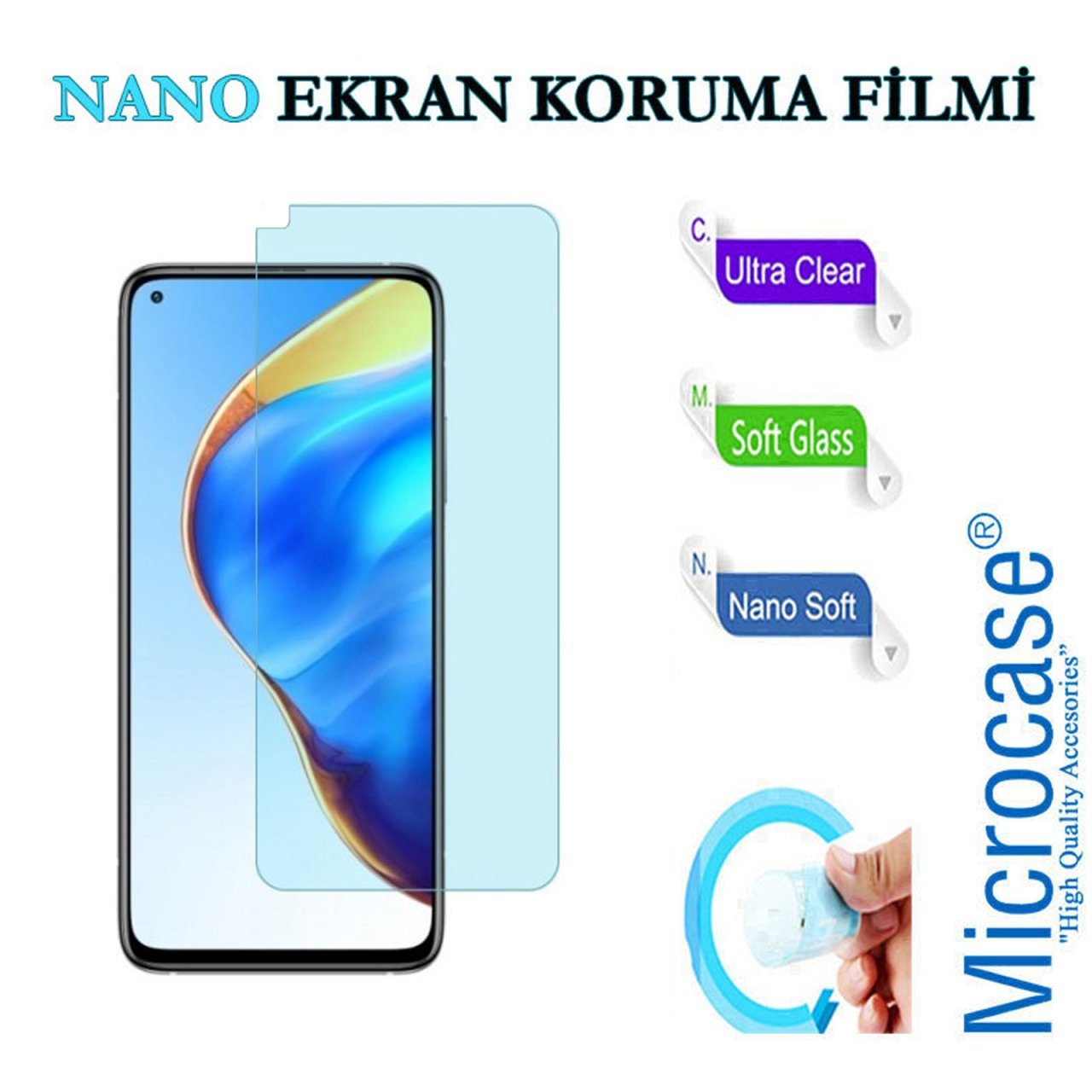 Microcase Xiaomi Mi 10T Pro Nano Esnek Ekran Koruma Filmi