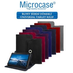 Microcase Amazon Fire HD 10 2019 Roxy Serisi Universal Döner Stand Tablet Deri Kılıf