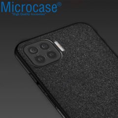 Microcase Oppo A73 Fabrik Serisi Kumaş ve Deri Desen Kılıf (SEÇENEKLİ)