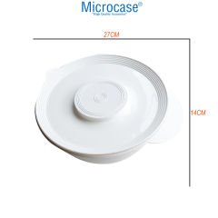 Microcase Kapaklı Sıçratmaz Mikser Blender Kabı Kasesi 2,5 Litre Beyaz AL4250