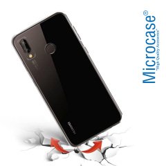 Huawei P20 Lite İnce 0.2 mm Soft Silikon Kılıf + Cam Koruma
