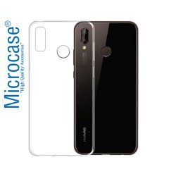 Huawei P20 Lite İnce 0.2 mm Soft Silikon Kılıf + Cam Koruma