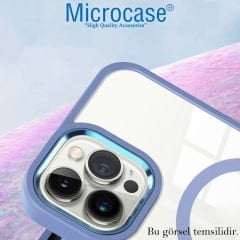 Microcase Samsung Galaxy S22 Plus Magsafe Manyetik Darbeye Dayanıklı Yarı Esnek Plastik TPU Kılıf - AL3028 Mavi