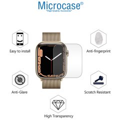 Microcase Apple Watch 7 45 mm TPU Ekran Koruma Filmi - Şeffaf