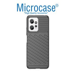 Microcase Xiaomi Redmi 12 4G Thunder Serisi Darbeye Dayanıklı Silikon Kılıf - Siyah AL3421