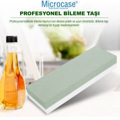 Microcase Profesyonel Tasarım Çift Kumlu Büyük Boy Mutfak Bileme Taşı Bıçak Satır Nacak Balta Bileme Taşı AL4246