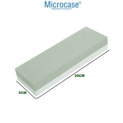 Microcase Profesyonel Tasarım Çift Kumlu Büyük Boy Mutfak Bileme Taşı Bıçak Satır Nacak Balta Bileme Taşı AL4246
