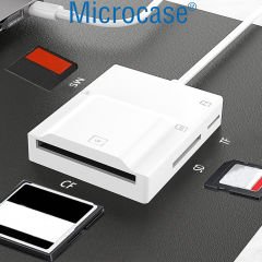 Microcase Type C Kart Okuyucu 4in1 OTG CF/SD/TF - AL4585