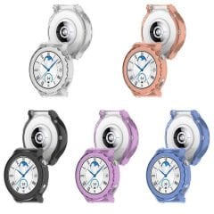 Microcase Huawei GT3 Pro 43 mm Önü Açık Tasarım Silikon Kılıf - AL3172