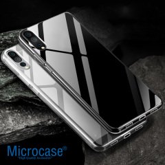 Huawei P20 Pro İnce 0.2 mm Soft Silikon Kılıf + Tempered Cam