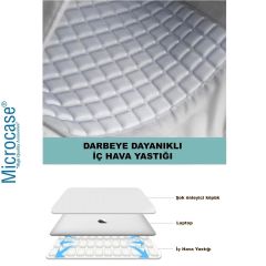 Microcase Vorcom QuartzPro 10.1 inch için Tablet Çantası 2 Bölmeli AL4227 Krem Pembe Mavi