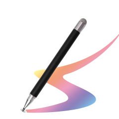 Microcase Universal Telefon  Tablet için   2in1 Disk Uçlu Stylus Dokunmatik  Çizim Kalemi-AL4764